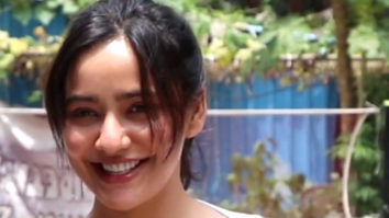 Neha Sharma smiles for paps as she gets snapped outside her gym