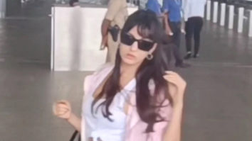 Nora Fatehi is a style icon for airport looks