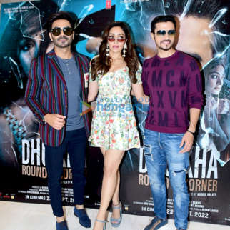 Photos: Darshan Kumaar, Aparshakti Khurana and Khushalii Kumar snapped promoting their film Dhokha – Round D Corner