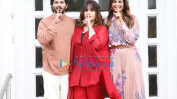 Photos: Dulquer Salmaan, Pooja Bhatt and Shreya Dhanwanthary promote Chup at Taj Lands End in Bandra