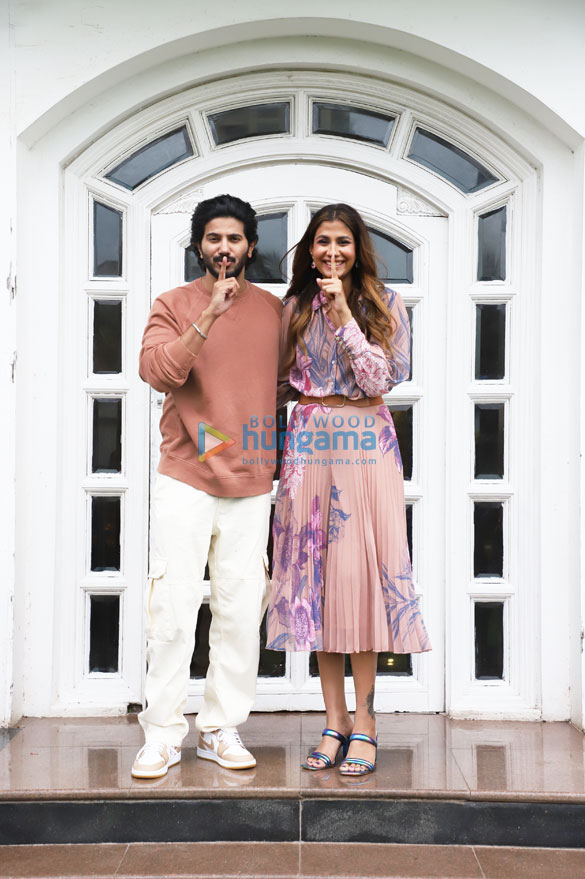 photos dulquer salmaan pooja bhatt and shreya dhanwathary promote chup at taj lands end in bandra 6