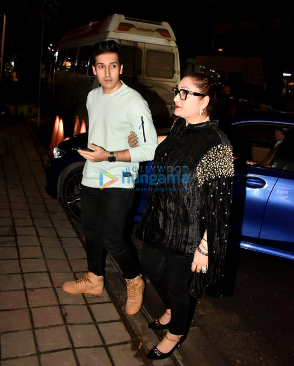 Photos: Govinda’s wife Sunita Ahuja snapped with son Yashvardan Ahuja at Hakkasan in Bandra