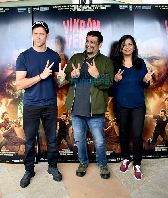 Photos: Hrithik Roshan snapped promoting Vikram Vedha Photos: Hrithik Roshan snapped promoting Vikram Vedha