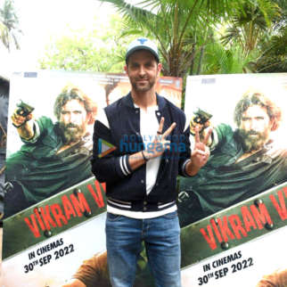 Photos: Hrithik Roshan snapped promoting his film Vikram Vedha