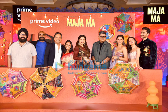 photos madhuri dixit gajraj rao and others snapped at the trailer launch of maja ma 2