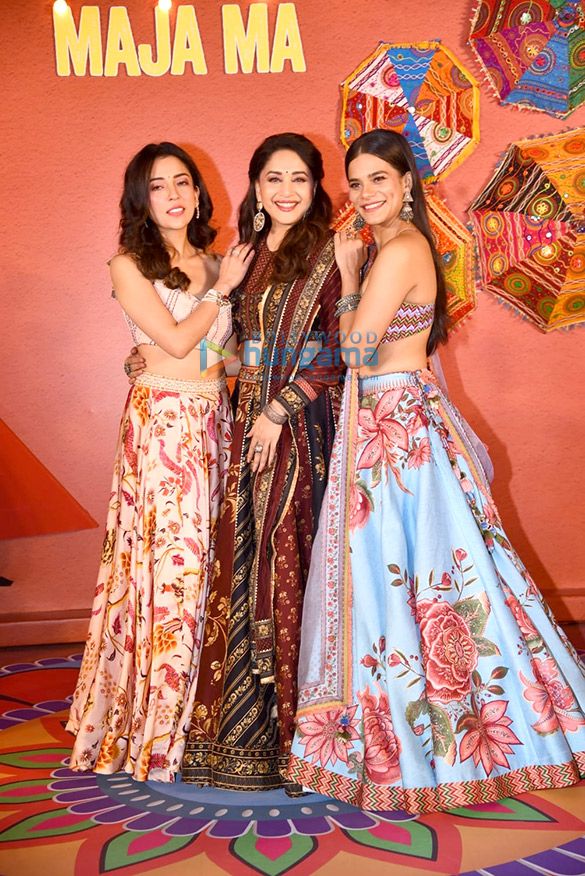 photos madhuri dixit gajraj rao and others snapped at the trailer launch of maja ma 3