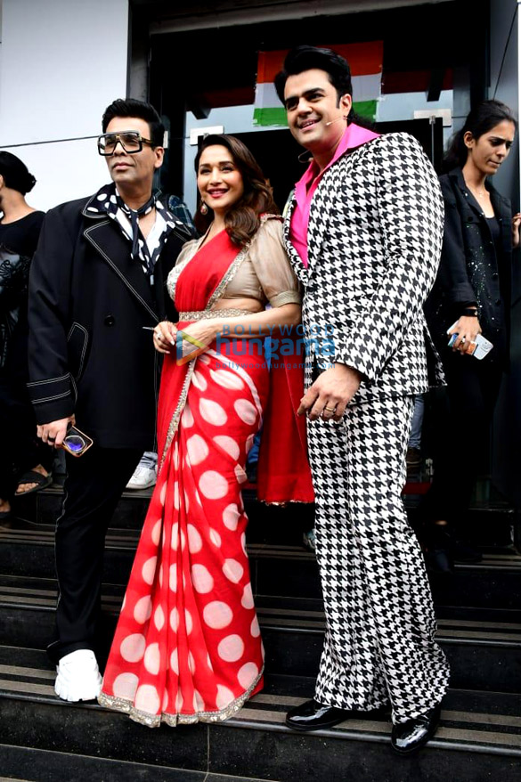 photos madhuri dixit nora fatehi karan johar and others snapped on the sets of jhalak dikhhla jaa season 102 2