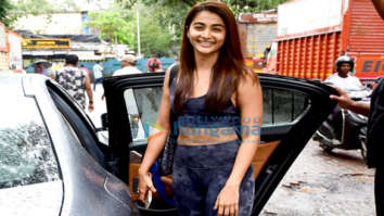 Photos: Pooja Hegde spotted outside a gym in Santacruz