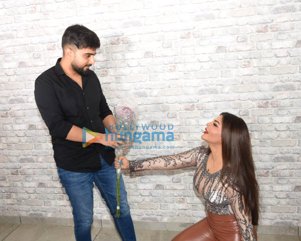 photos rakhi sawant and adil khan durrani snapped promoting the song tu mere dil mein rehne ke layak nahi 3