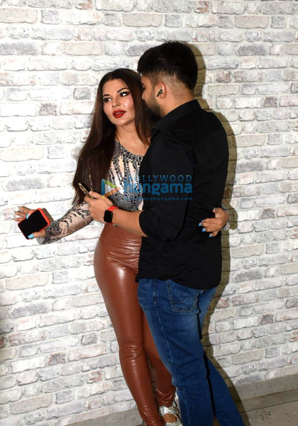 photos rakhi sawant and adil khan durrani snapped promoting the song tu mere dil mein rehne ke layak nahi 4