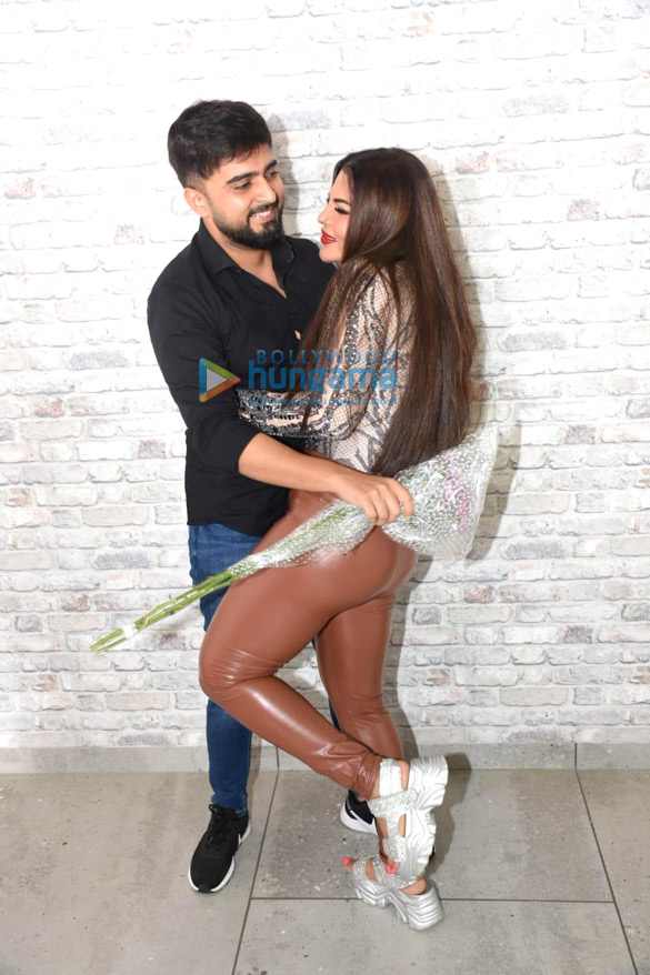 photos rakhi sawant and adil khan durrani snapped promoting the song tu mere dil mein rehne ke layak nahi 5
