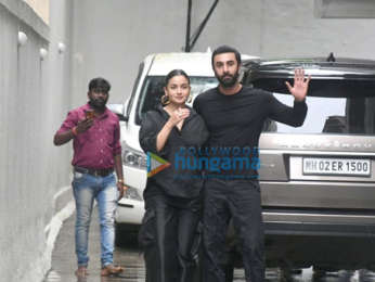 Ranbir Kapoor and Alia Bhatt visit old Dharma office in Bandra