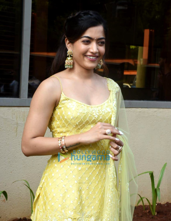 Photos: Rashmika Mandanna spotted during Goodbye promotions at JW Marriott in Juhu