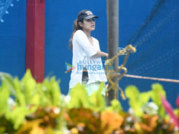 Photos: Rhea Chakraborty snapped playing Tennis