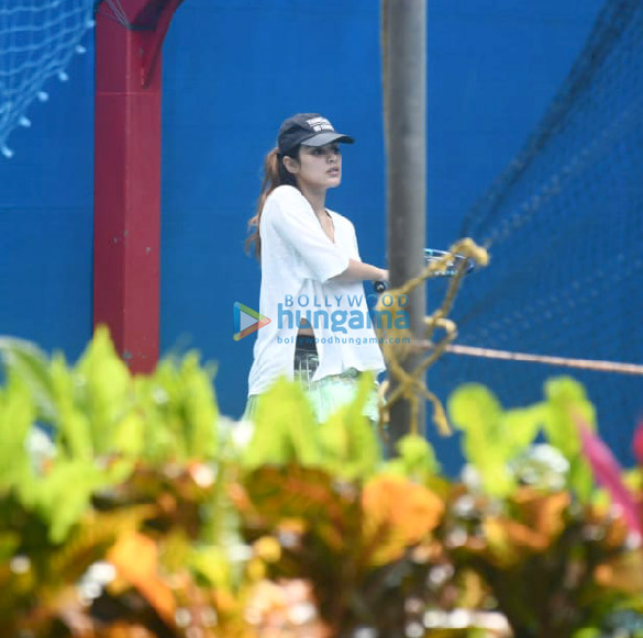 photos rhea chakraborty snapped playing tennis 1
