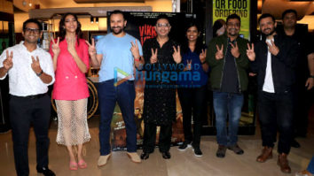 Photos: Saif Ali Khan, Bhushan Kumar and others snapped at Vikram Vedha trailer launch