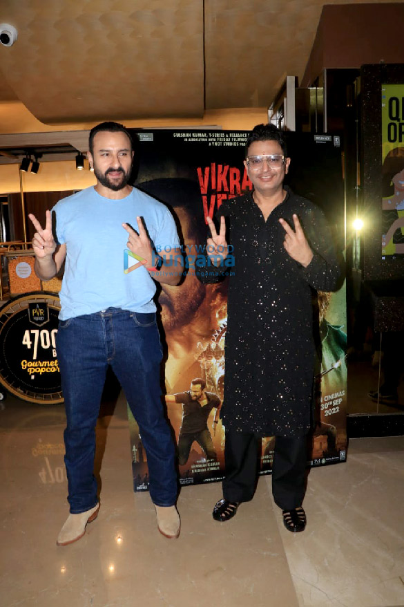photos saif ali khan bhushan kumar and others snapped at vikram vedha trailer launch 8