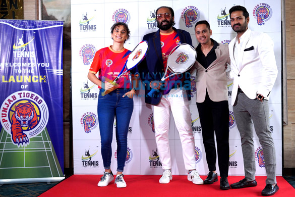 photos taapsee pannu graces the grand launch of team punjab tigers 3