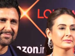 Preeti Jhangiani poses with husband at Lokmat Awards