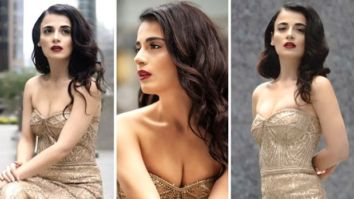 Radhika Madan looks right out of a fairy-tale in gold embellished gown at TIFF 2022