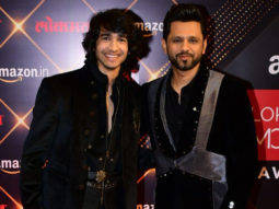 Rahul Vaidya poses along with Shantanu Maheshwari at Lokmat Awards