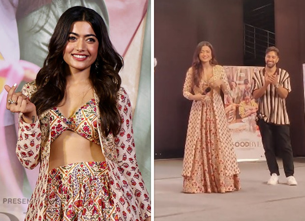 Rashmika Mandanna visits a college post Goodbye trailer launch; students go gaga as they chant her name, watch video Rashmika Mandanna visits a college post Goodbye trailer launch; students go gaga as they chant her name, watch video