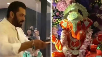 Salman Khan performs aarti at Arpita Khan’s residence during Ganesh Chaturthi celebrations, watch video 