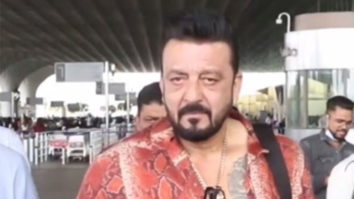 Sanjay Dutt walks in style at the airport in snake print shirt