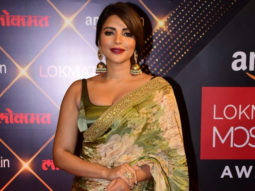 Shama Sikander looks beautiful decked up in green saree