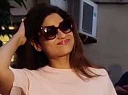 Shamita Shetty poses for paps as she gets clicked in the city