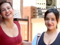 Sharma sisters, Neha and Aisha pose for paps