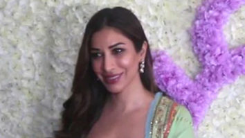 Sophie Choudry looks elegant in a green traditional outfit