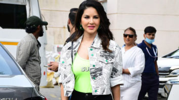 Sunny Leone looks dazzling as ever with a pop of neon