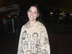 Tamannaah Bhatia greets paps at the airport