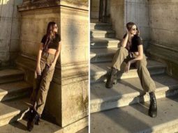 Tara Sutaria shares gorgeous sun-kissed pics in black crop top and joggers from Paris vacay
