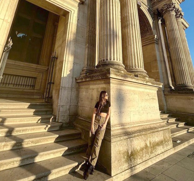 Tara Sutaria shares gorgeous sun-kissed pics in black crop top and joggers from Paris vacay 