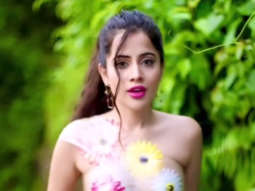 Uorfi Javed’s creative floral crop top
