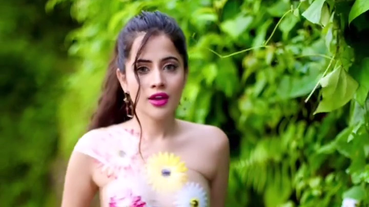 Uorfi Javeds Creative Floral Crop Top Bollywood Hungama