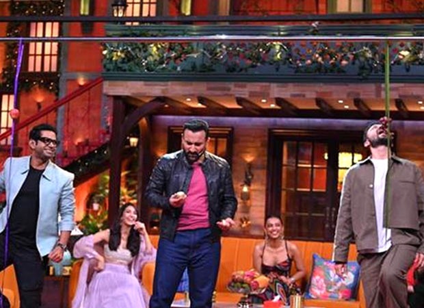 Vikram Vedha actor Saif Ali Khan plays this unique ‘fruit balance’ game on The Kapil Sharma Show