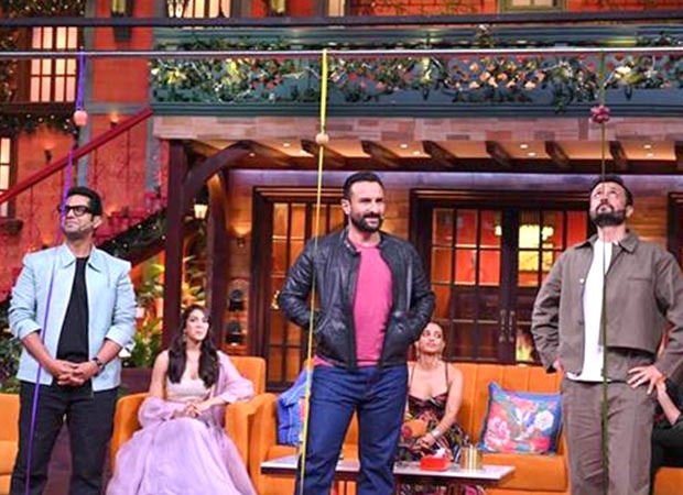 Vikram Vedha actor Saif Ali Khan plays this unique ‘fruit balance’ game on The Kapil Sharma Show