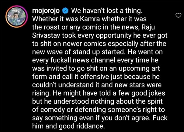 Netizens lash out at AIB fame Rohan Joshi for passing insensitive remark on Raju Srivastava's death
