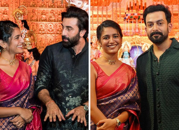 Priya Varrier shares photos with Ranbir Kapoor, Prithviraj Sukumaran, and Nivin Pauly from a Navratri event