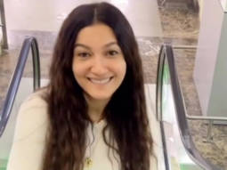 A little dance before flying is mandatory for Gauahar Khan