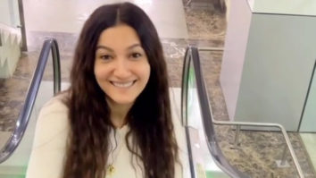 A little dance before flying is mandatory for Gauahar Khan