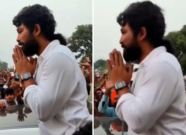 Allu Arjun mobbed by fans during visit to Attari border to interact with Jawans, watch videos Allu Arjun mobbed by fans during visit to Attari border to interact with Jawans, watch videos
