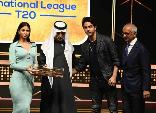 Aryan Khan and Suhana Khan grab the spotlight at trophy unveiling of International League T20 in Dubai; see photos Aryan Khan and Suhana Khan grab the spotlight at trophy unveiling of International League T20 in Dubai; see photos