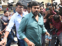 Chiranjeevi receives a warm welcome from paps!