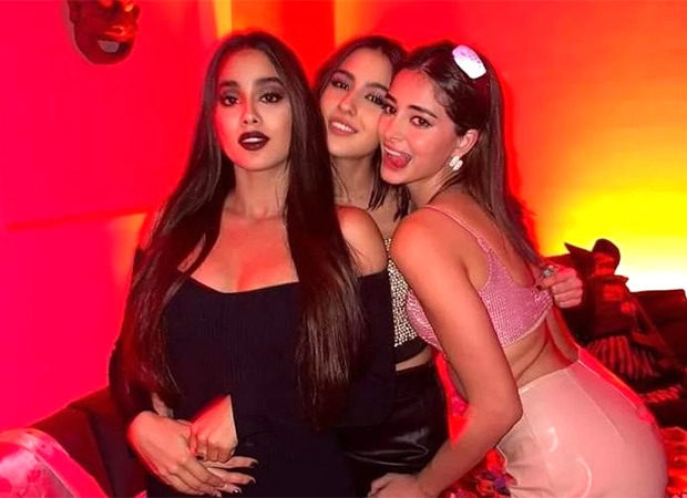 Janhvi Kapoor, Sara Ali Khan, and Ananya Panday pose together at the Halloween party and the photo is epic! 