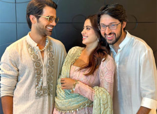Janhvi Kapoor and Rajkummar Rao share Diwali wishes as they pose with Mr. and Mrs. Mahi director