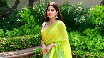 Janhvi Kapoor dazzles in a yellow saree